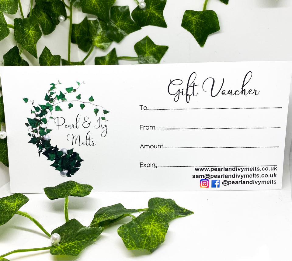 Pearl and ivy Melts Gift voucher